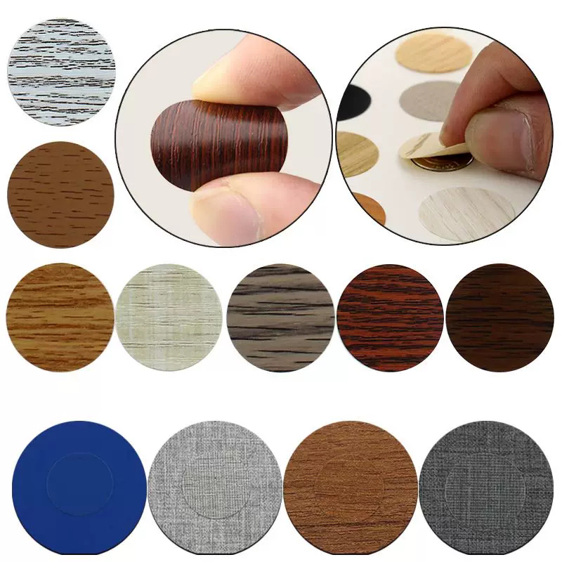 factory Supply furniture decoration 100papers/roll PVC screw Cover and with all kinds of colors